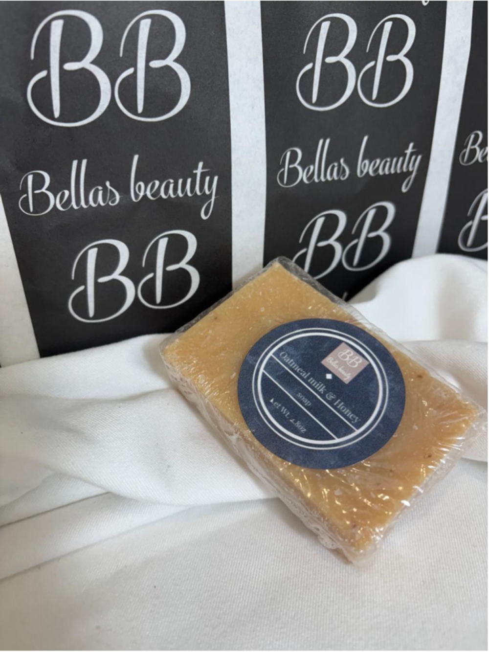 Oatmeal Milk & Honey Soap Bar - 100% Natural Artisan Bellas Beauty #V08 x28